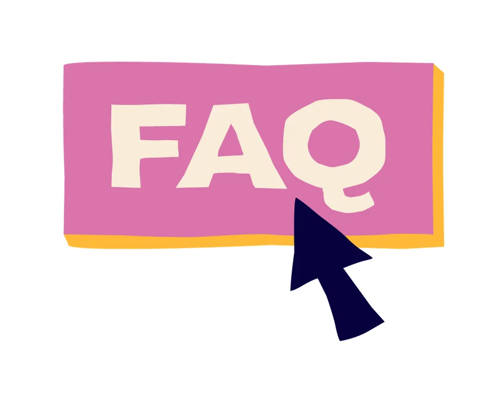 faq sign drawing